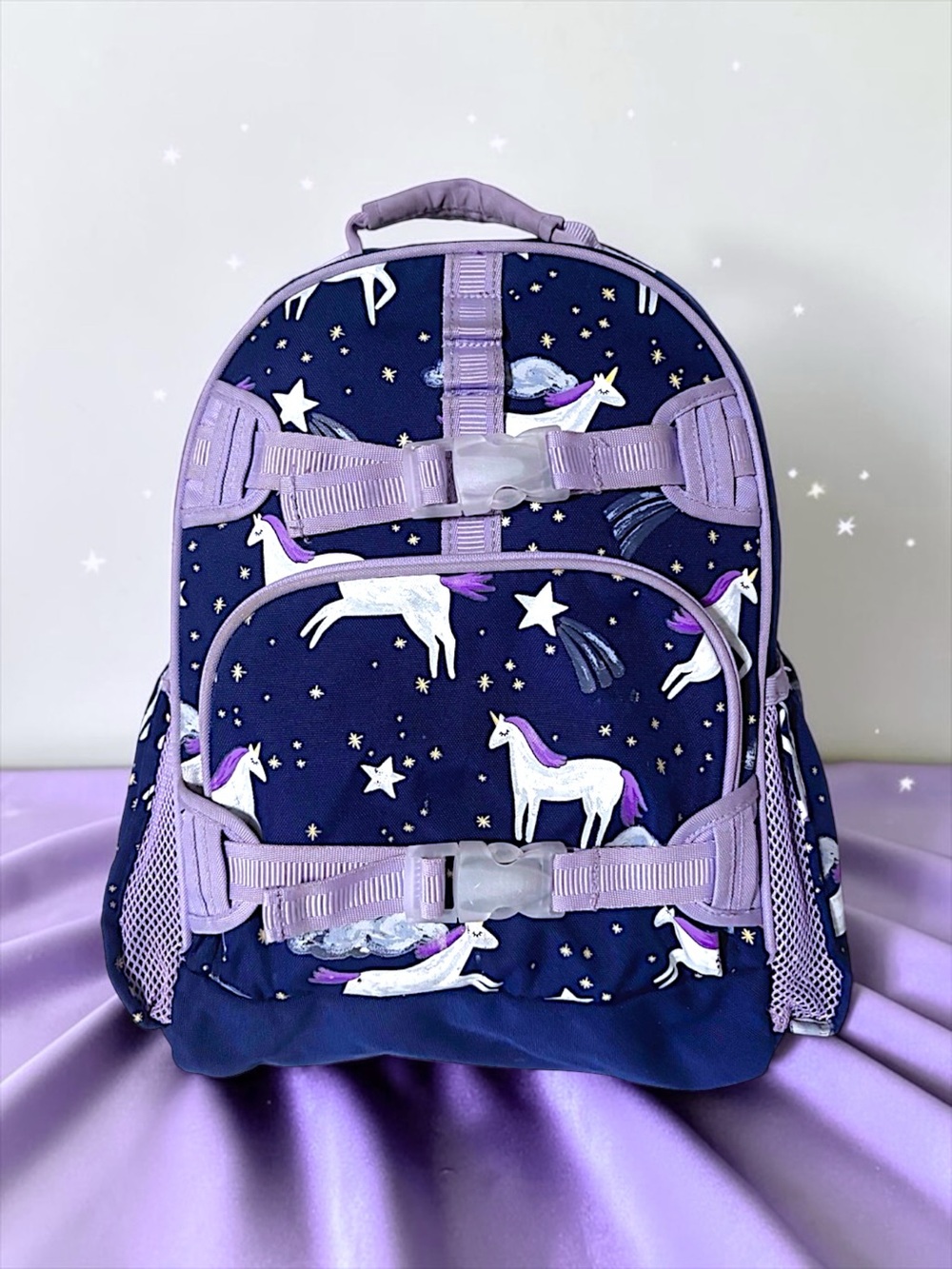 Pottery Barn Kids Mackenzie Large Unicorn Backpack • Glow‑in‑the‑Dark